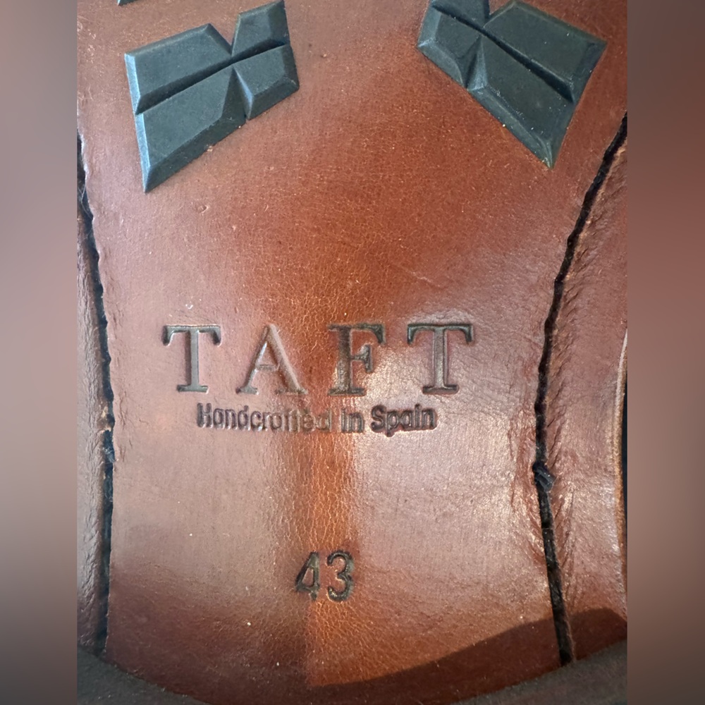 Taft Men’s Troy Boot size 43 Navy leather and suede - Picture 4 of 9
